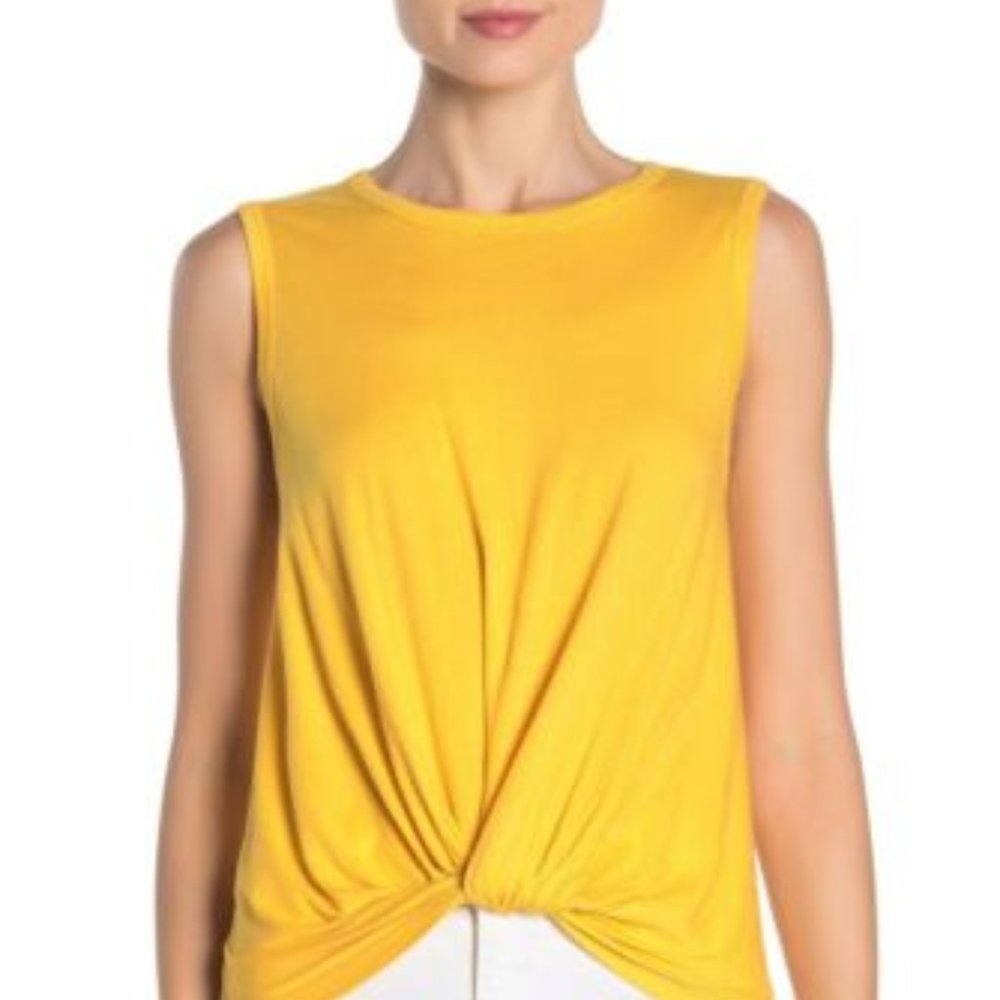 Abound Women Gathered Front Tank - Yellow - XXS